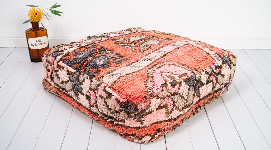 Vintage Kelim Pouf #3 - DAINTY DYSTOPIA